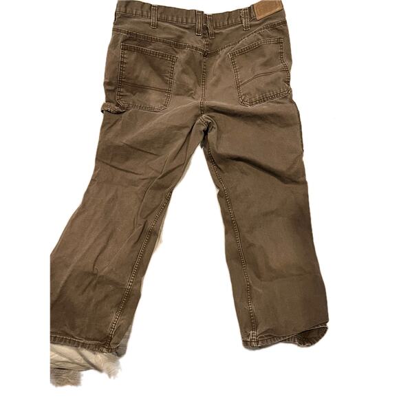 Schmidt Workwear Brown Cargo Carpenter Work Jeans Mens 40x30 - Picture 2 of 5